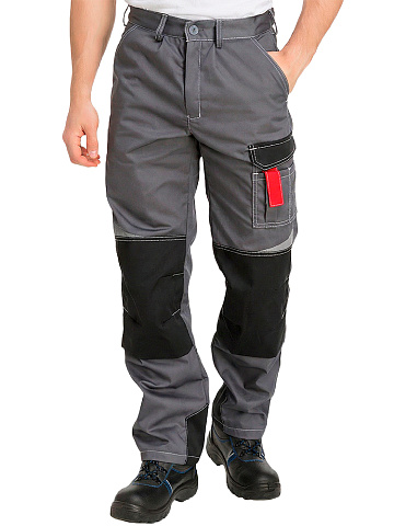 Брюки рабочие мужские летние RONTA BR206 темно-серые, черные, красные